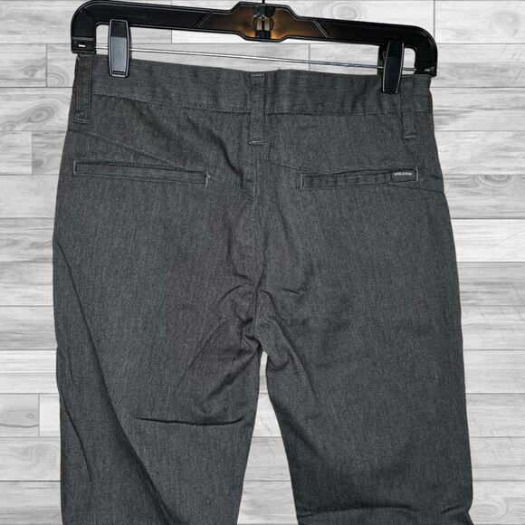 Volcom FRICKIN MODERN STRETCH CHINO PANTS - CHARCOAL HEATHER, size 27 - Picture 2 of 6